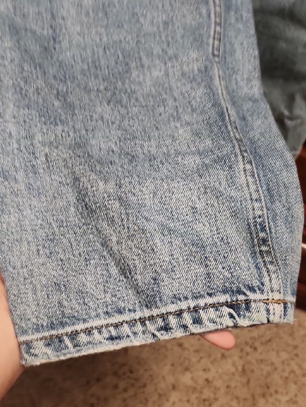 Everlane The 90's Cheeky Button Fly Crop Light Blue Jeans, Size 29 Regular - Picture 4 of 9